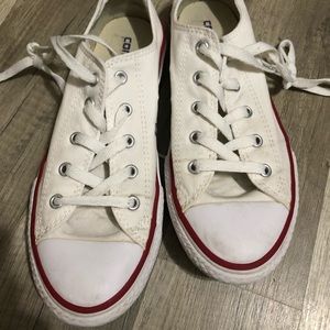 White low-top converse